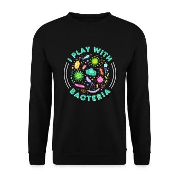 Microbiologiste Microbiology Lab Staph Gift Idea - Sweat-shirt Unisexe - noir - Devant - Alina (178cm) & Michal (187cm)