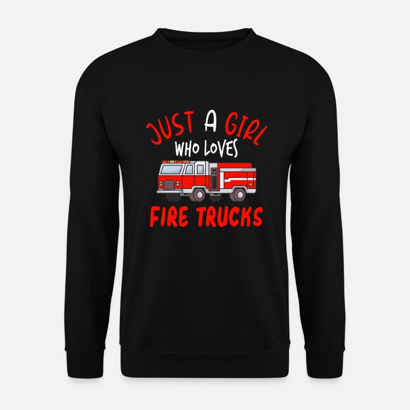 Pompier pompier cadeau de pompiers - Sweat-shirt Unisexe - noir