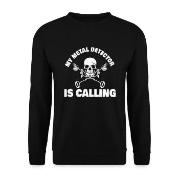 METAL DETECTING TREASURE HUNTER My Metal Detector - Sweat-shirt Unisexe - noir - Devant - Alina (178cm) & Michal (187cm)