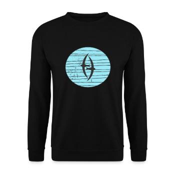 Swallow Swifts Solhouette Birds - Unisex Sweatshirt - black - Front - Alina (178cm) & Michal (187cm)