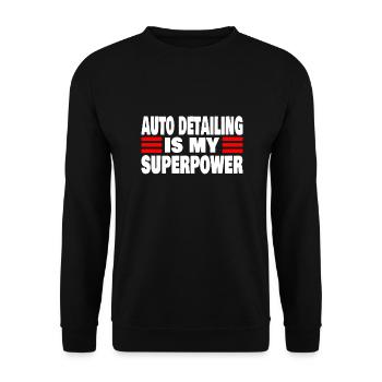 Mobile Car Detailing Auto Detailing Car Detailer - Unisex Sweatshirt - black - Front - Alina (178cm) & Michal (187cm)
