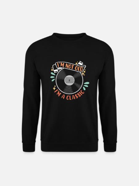 Vinyl Record LP Collector Record Lover Vinyl Music - Unisex Pullover - Schwarz