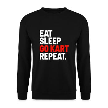 Go Kart Racing Go Kart Cars Go Karting Go-Karter - Sweat-shirt Unisexe - noir - Devant - Alina (178cm) & Michal (187cm)