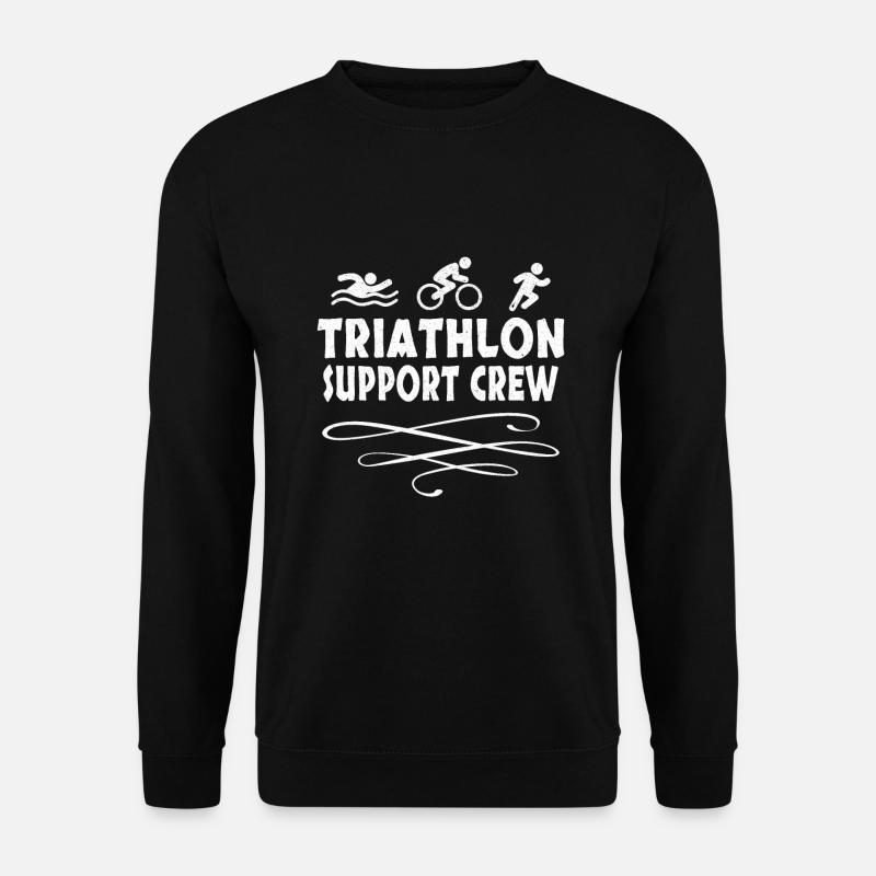 Triathlon Swim Bike Run Triathlete Sport Gift - Unisex Pullover - Schwarz