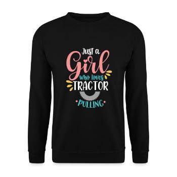 Tractor Pulling Tractor Puller Tractor Driver - Unisex Sweatshirt - black - Front - Alina (178cm) & Michal (187cm)