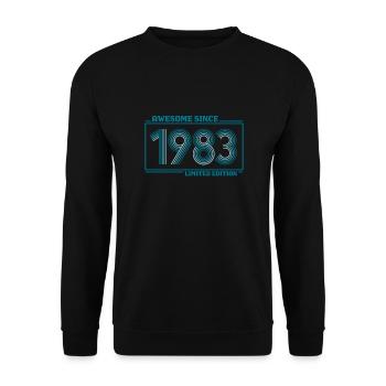 EDITION LIMITÉE millésime 1983 38 ans - Sweat-shirt Unisexe - noir - Devant - Alina (178cm) & Michal (187cm)