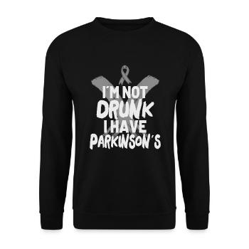 PARKINSON'S AWARENESS PARKINSON'S DISEASE POISON - Unisex Sweatshirt - black - Front - Alina (178cm) & Michal (187cm)