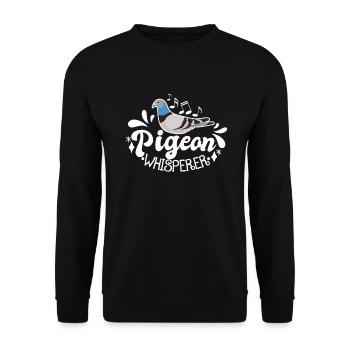 Pigeon Pigeon Racing Pigeon Racer Pigeon Keeper - Unisex Sweatshirt - black - Front - Alina (178cm) & Michal (187cm)