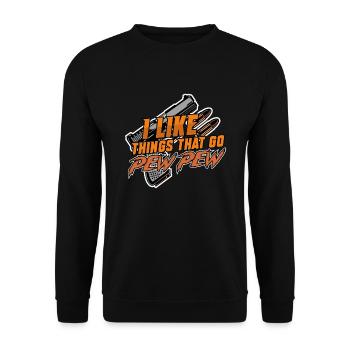 Gun Rights Gun Lover 2nd Amendment Gun Owner Gift - Unisex Sweatshirt - black - Front - Alina (178cm) & Michal (187cm)
