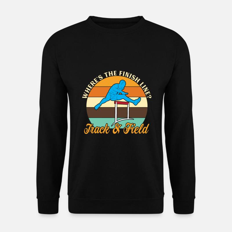 Track and Field Track & Field Runner Running Gift - Unisex Pullover - Schwarz