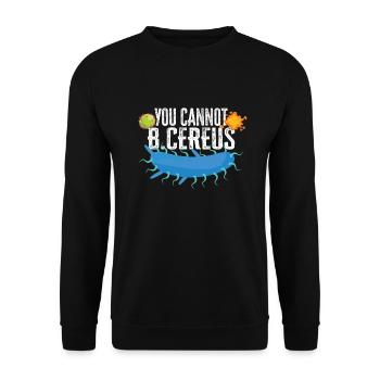 Microbiologist Microbiology Lab Staph Biology - Unisex Pullover - Schwarz - Vorne - Alina (178cm) & Michal (187cm)