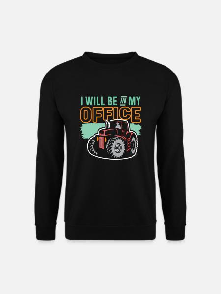 Funny Farmer Funny Farming Tractor Country Life - Unisex Sweatshirt - black
