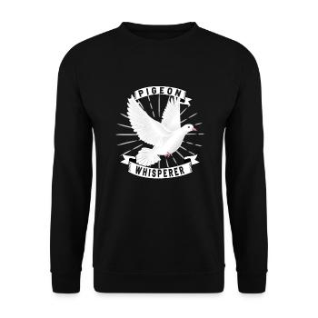 Pigeon Pigeon Racing Pigeon Racer Pigeon Keeper - Unisex Sweatshirt - black - Front - Alina (178cm) & Michal (187cm)