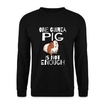 Idée cadeau de pomme de terre à fourrure pour les amateurs de cochon d’Inde - Sweat-shirt Unisexe - noir - Devant - Alina (178cm) & Michal (187cm)