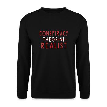 Conspiracy Theories Conspiracy Theorist Freemason - Unisex Sweatshirt - black - Front - Alina (178cm) & Michal (187cm)