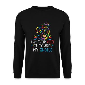 Sonderschullehrer Sped Teacher Inclusion - Unisex Pullover - Schwarz - Vorne - Alina (178cm) & Michal (187cm)