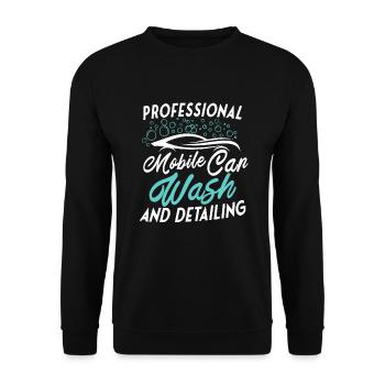 Mobile Car Reconditioning Car Reconditioning - Unisex Sweatshirt - black - Front - Alina (178cm) & Michal (187cm)