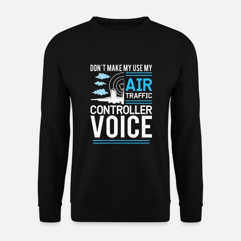Air Traffic Controller Flight Service - Unisex Sweatshirt - black