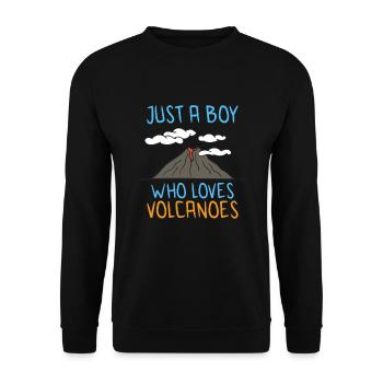 Geologist Volcano Geology Rock Hunter Rock Hunting - Unisex Sweatshirt - black - Front - Alina (178cm) & Michal (187cm)
