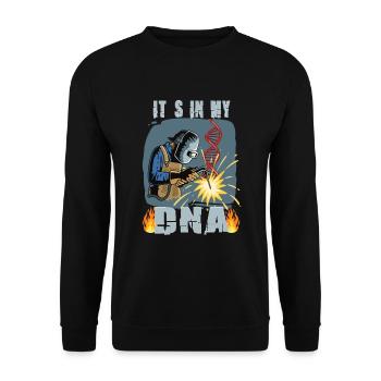 American Welder Welder Funny Funny Welding Gift - Unisex Sweatshirt - black - Front - Alina (178cm) & Michal (187cm)