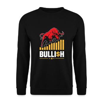 Börsenhändler Forex Trader Investor Trading - Unisex Pullover - Schwarz - Vorne - Alina (178cm) & Michal (187cm)