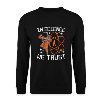Athéisme athée Drôle d’anti-religion - Sweat-shirt Unisexe - noir - Devant - Alina (178cm) & Michal (187cm)