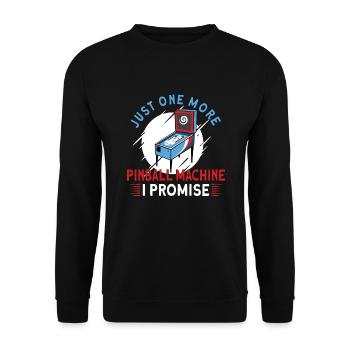 Pinball Machine Pinball Player Funny Pinball - Unisex Pullover - Schwarz - Vorne - Alina (178cm) & Michal (187cm)