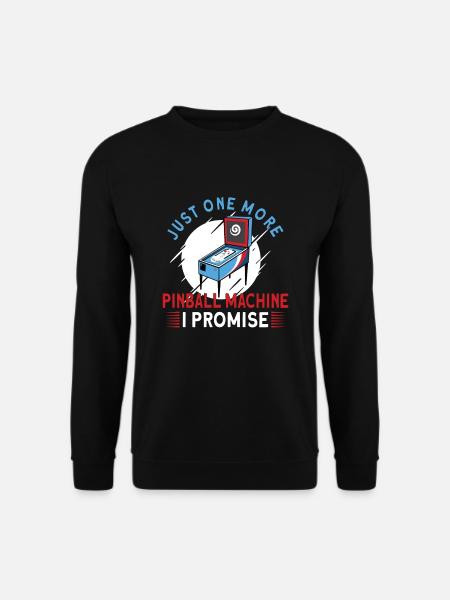 Pinball Machine Pinball Player Funny Pinball - Unisex Pullover - Schwarz