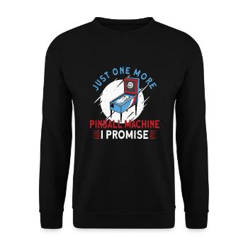 Pinball Machine Pinball Player Funny Pinball - Unisex Pullover - Schwarz - Vorne - Alina (178cm) & Michal (187cm)