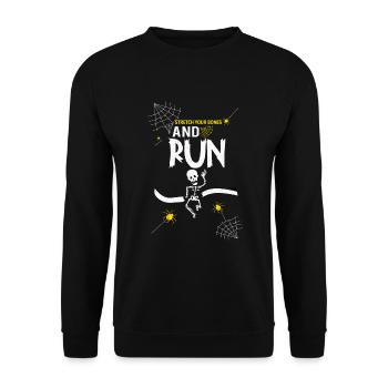 Athlétisme Athlétisme Runner Run Cadeau - Sweat-shirt Unisexe - noir - Devant - Alina (178cm) & Michal (187cm)