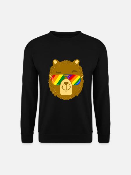 LGBT Gay Pride Bear Gay Pride - Unisex Pullover - Schwarz