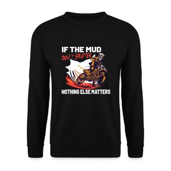 Dirt Bike Dirt Bike Riding Motocross Dirt Bikeing - Sweat-shirt Unisexe - noir - Devant - Alina (178cm) & Michal (187cm)