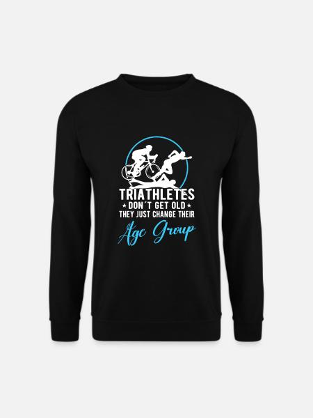 Triathlon Swim Bike Run Triathlet Sport Geschenk - Unisex Pullover - Schwarz