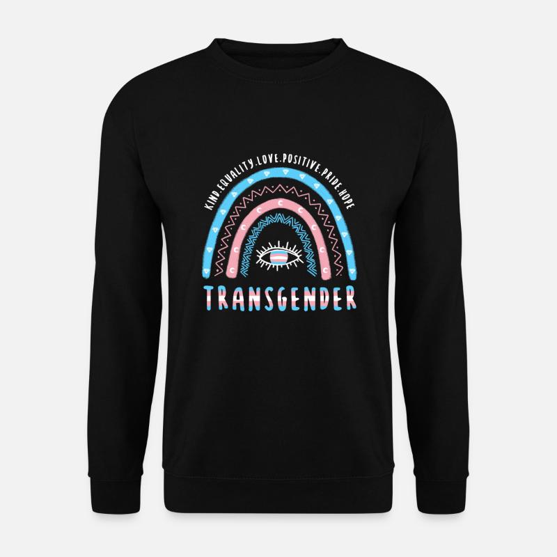 Boho Rainbow Transgender - Unisex Sweatshirt - black