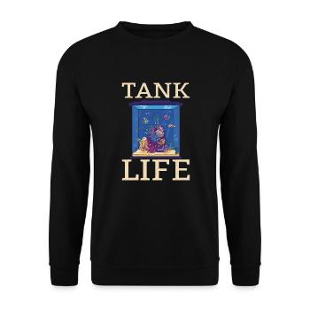 Aquaristic Aquarium Keeper Fishkeeper Eau salée - Sweat-shirt Unisexe - noir - Devant - Alina (178cm) & Michal (187cm)