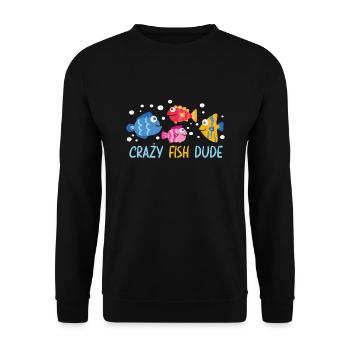 Aquaristic Aquarium Keeper Fishkeeper Eau salée - Sweat-shirt Unisexe - noir - Devant - Alina (178cm) & Michal (187cm)