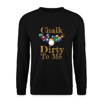 Pool Player Billiards Lover Cue Sports - Unisex Sweatshirt - black - Front - Alina (178cm) & Michal (187cm)