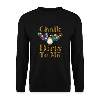 Pool Player Billiards Lover Cue Sports - Unisex Sweatshirt - black - Front - Alina (178cm) & Michal (187cm)