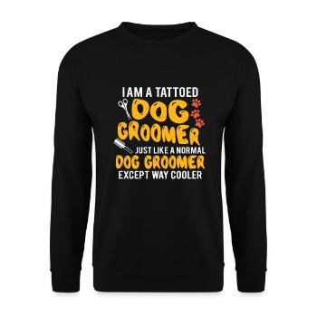 Dog Care Puppies Dog Groomer Dog Sitter - Sweat-shirt Unisexe - noir - Devant - Alina (178cm) & Michal (187cm)