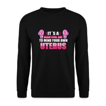 Feminism Women's Power Pro-choice Pro Abortion - Unisex Sweatshirt - black - Front - Alina (178cm) & Michal (187cm)