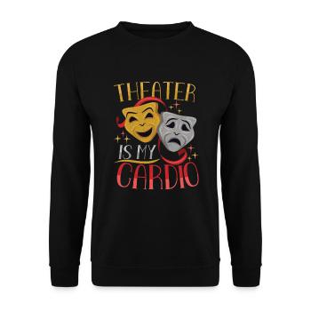 Professeur de théâtre Professeur d’art dramatique - Sweat-shirt Unisexe - noir - Devant - Alina (178cm) & Michal (187cm)