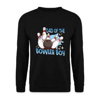 Drôle bowling Team Bowler Strike Idée cadeau - Sweat-shirt Unisexe - noir - Devant - Alina (178cm) & Michal (187cm)