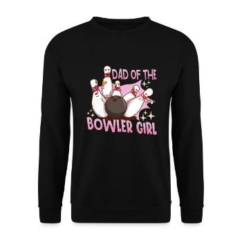 Drôle bowling Team Bowler Strike Idée cadeau - Sweat-shirt Unisexe - noir - Devant - Alina (178cm) & Michal (187cm)
