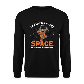 Astronaute Astronomie Système Solaire Espace Enfants - Sweat-shirt Unisexe - noir - Devant - Alina (178cm) & Michal (187cm)
