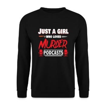 True Crime Murder Spy Crime Intérêt Idée cadeau - Sweat-shirt Unisexe - noir - Devant - Alina (178cm) & Michal (187cm)