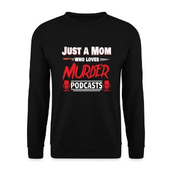 True Crime Murder Spy Crime Intérêt Idée cadeau - Sweat-shirt Unisexe - noir - Devant - Alina (178cm) & Michal (187cm)