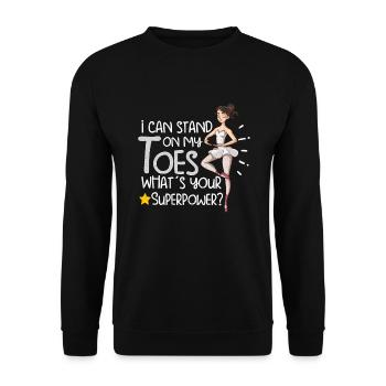 Ballet Ballerine Danse Danse Danse Ballet Cadeau - Sweat-shirt Unisexe - noir - Devant - Alina (178cm) & Michal (187cm)