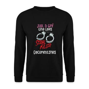 True Crime Murder Spy Crime Intérêt Idée cadeau - Sweat-shirt Unisexe - noir - Devant - Alina (178cm) & Michal (187cm)