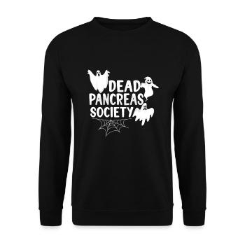 Type 1 Diabetes funny Diabetic Diabetes Gift Idea - Unisex Sweatshirt - black - Front - Alina (178cm) & Michal (187cm)