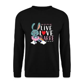 Ballet Ballerine Danse Danse Danse Ballet Cadeau - Sweat-shirt Unisexe - noir - Devant - Alina (178cm) & Michal (187cm)